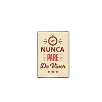 Quadro Nunca Pare De Viver 33X24Cm - Com Vidro Moldura Preta Quadro Nunca Pare De Viver 33X24Cm - Com Vidro Moldura Preta