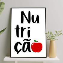 Quadro Nutrição Profissões Decorativo 28x40cm