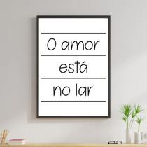 Quadro O Amor Está no Ar 24x18cm - com vidro