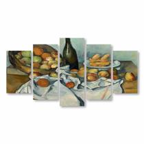Quadro O Cesto De Maçãs Paul Cézanne Arte Canvas 155X80Cm