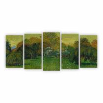 Quadro O Jardim do Poeta Van Gogh Arte Canvas 155x65cm