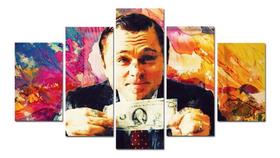 Quadro O Lobo De Wallstreet Conjunto Com 5 Peças Escritório Quadro O Lobo De Wallstreet Conjunto Com 5 Peças Escritório