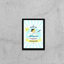 Quadro O Poder da Imaginação Nos Torna Infinitos 24x18cm - com vidro