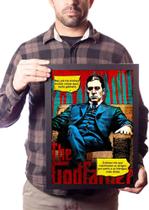 Quadro O Poderoso Chefão Pop Arte Com Frase Michael Corleone