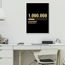 Quadro O Primeiro Milhão De Reais 33X24Cm - Com Vidro