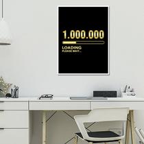 Quadro O Primeiro Milhão de Reais 33x24cm - com vidro