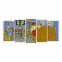 Quadro O Quarto Van Gogh Arte Canvas 155X65Cm