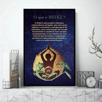 Quadro O Que É Reiki 33X24Cm - Com Vidro