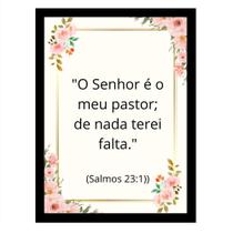 Quadro " O Senhor é o meu Pastorde nada terei falta "