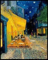 Quadro O Terraço do Café à Noite Vincent Van Gogh 40x50cm com Moldura