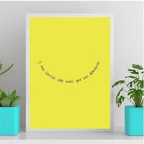 Quadro O Teu Sorriso Vale Mais Que Diamante 33X24Cm Branca Quadro O Teu Sorriso Vale Mais Que Diamante 33X24Cm Branca