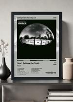 Quadro Oasis Don't Believe the Truth (Light) Com Vidro Tamanho:21cm x 30cm (A4) Quadro Oasis Don't Believe the Truth (Light) Com Vidro Tamanho:21cm x 30cm (A4)