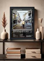 Quadro Oasis (What's The Story) Morning . (Dark) Com Vidro Tamanho:21cm x 30cm (A4) Quadro Oasis (What's The Story) Morning . (Dark) Com Vidro Tamanho:21cm x 30cm (A4)