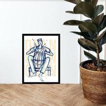 Quadro Ogã Congo Candomblé 24X18Cm - Com Vidro Quadro Ogã Congo Candomblé 24X18Cm - Com Vidro