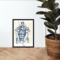 Quadro Ogã Congo Candomblé 33X24Cm - Com Vidro Quadro Ogã Congo Candomblé 33X24Cm - Com Vidro