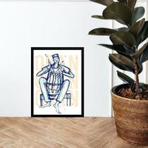 Quadro Ogã Congo Candomblé 33x24cm Quadro Ogã Congo Candomblé 33x24cm