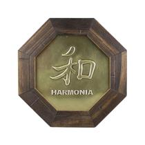 Quadro Oitavado Ideograma Harmonia 18cm - Master Chi