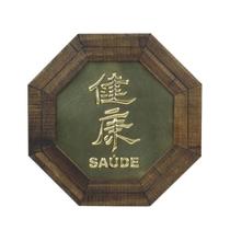 Quadro Oitavado Ideograma Saúde 18cm