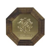 Quadro Oitavado Profissão Economia 18cm Quadro Oitavado Profissão Economia 18cm