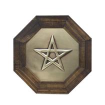 Quadro Oitavado Radiônico Pentagrama 18cm