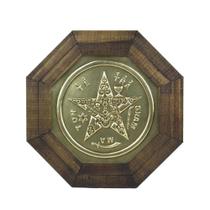 Quadro Oitavado Radiônico Pentagrama Esotérico 18cm
