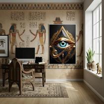 Quadro Olho De Hórus - Antigo Símbolo Egípcio - 70X50Cm