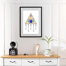 Quadro Olho Grego Móbile - 60X48Cm