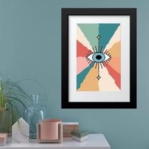 Quadro Olho Grego Vibração Positiva - 60X48Cm