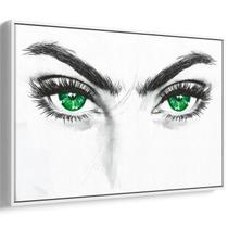 Quadro Olho - Olhar Penetrante Esmeralda