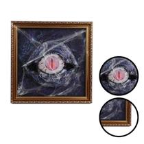 Quadro Olho Sombrio Decoração Halloween Com Led Quadro Olho Sombrio Decoração Halloween Com Led