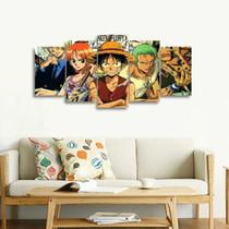 Quadro One Piece Mosaico 5 Peças Para Quarto Quadro One Piece Mosaico 5 Peças Para Quarto