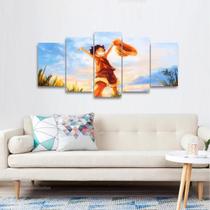 Quadro One Piece Para Quarto 125x60 decorativo Mosaico Quadro One Piece Para Quarto 125x60 decorativo Mosaico