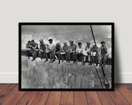 Quadro Operarios Nova York Poster Moldurado