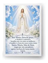 Quadro Oração Ave Maria Nossa Senhora Celestial 40x60cm Quadro Oração Ave Maria Nossa Senhora Celestial 40x60cm