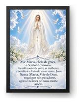 Quadro Oração Ave Maria Nossa Senhora Celestial 50x70cm Quadro Oração Ave Maria Nossa Senhora Celestial 50x70cm