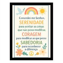 Quadro Oração "Concedei-me Senhor Serenidade para aceitar." Quadro Oração "Concedei-me Senhor Serenidade para aceitar."