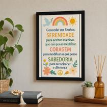 Quadro Oração "Concedei-me Senhor Serenidade para aceitar." Quadro Oração "Concedei-me Senhor Serenidade para aceitar."