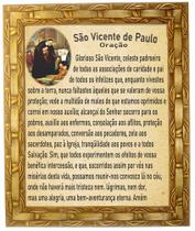 Quadro Oração de São Vicente Paula, Mod.05, 30x25cm. Angelus