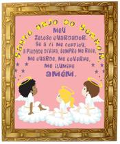 Quadro Oração do Anjo Da Guarda, Menina, 01,30X25cm. Angelus Quadro Oração do Anjo Da Guarda, Menina, 01,30X25cm. Angelus