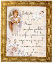 Quadro Oração Do Anjo Da Guarda, Mod. 13, 30X25cm. Angelus