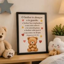 Quadro Oração infantil "O Senhor te abençoe e te guarde." Quadro Oração infantil "O Senhor te abençoe e te guarde."