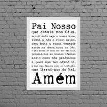 Quadro Oração Pai Nosso 24X18Cm