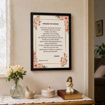 Quadro Oração Pai Nosso Evangélico Ensinado por Jesus Cristo