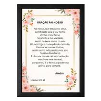 Quadro Oração Pai Nosso Evangélico Ensinado por Jesus Cristo Quadro Oração Pai Nosso Evangélico Ensinado por Jesus Cristo