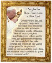 Quadro Oração São José Pelo Papa, Mod.01, 30x25cm. Angelus