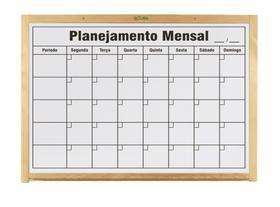 Quadro Organizador Planejamento Mensal 60x40cm + Caneta - Papelaria Web