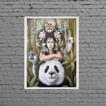 Quadro Oriental Sagrado Feminino 45x34cm - com vidro Quadro Oriental Sagrado Feminino 45x34cm - com vidro