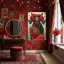 Quadro Orixá Iansã Borboletas - 70x50cm