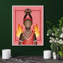 Quadro Orixá Xangô - Candomblé 60x48cm Quadro Orixá Xangô - Candomblé 60x48cm