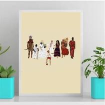 Quadro Orixás Umbanda 24x18cm - Madeira Branca Quadro Orixás Umbanda 24x18cm - Madeira Branca